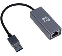 XtremeMac Adaptateur USB-A vers Ethernet RJ45 10/100/1000 Mbit/s Plug & Play Aluminium Space Grey