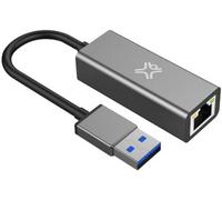 XtremeMac Adaptateur USB-A vers Ethernet RJ45 10/100/1000 Mbit/s Plug & Play Aluminium Space Grey