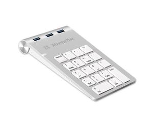 XtremeMac Aluminium Keypad 3 ports USB - Pavé numérique ultra fin avec touches plates et 3 ports USB 3.0 ( Catégorie : Pavé