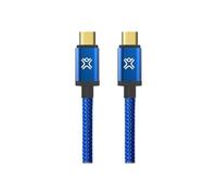 XtremeMac - Câble USB - 24 pin USB-C (M) pour 24 pin USB-C (M) - 1.2 m - connecteurs réversibles - bleu