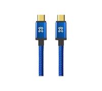 XtremeMac - Câble USB - USB-C (M) pour USB-C (M) - 1.2 m - connecteurs réversibles - bleu