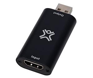 XtremeMac Convertisseur USB-A vers HDMI - 4K*2K @ 30Hz, Enregistrement vidéo et Audio HD, Plug & Play, Compatible avec Tout Ordinateur Portable USB-A, Noir