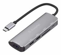 XtremeMac dockingstation USB Type-C 5000 Mbit/s Gris