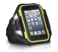 Xtrememac IPP-LSWN 13 Sportwrap Brassard lumineux en néoprène avec LED pour iPhone 5 et iPod Touch (5th Gen.) Noir