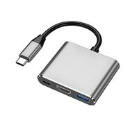 XtremeMac Hub USB-C pour MacBook : Charge en continu jusqu'à 100W & Transfert de données Rapide, USB 3.0 & 4K HDMI, Design Apple, pour MacBooks, iPads et Autres appareils avec connecteur Type-C