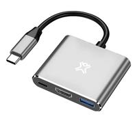 XtremeMac Hub USB-C pour MacBook : Charge en continu jusqu'à 100W & Transfert de données Rapide, USB 3.0 & 4K HDMI, Design Apple, pour MacBooks, iPads et Autres appareils avec connecteur Type-C