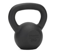 XTREXO Kettlebell en fonte avec fond plat, poignée revêtue de poudre, haltère d'inertie pour musculation, crossfit, gym à la maison, 6 kg