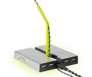 Xtrfy B1 souris élastique avec LED et concentrateur USB - argent
