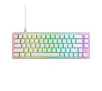 Xtrfy CHERRY K5V2 Clavier de jeu mécanique compact au format 65 % américain remplaçable à chaud, commutateurs CHERRY MX2A RED (blanc transparent)