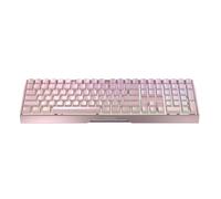 Xtrfy Cherry MX 3.0S Clavier de jeu mécanique sans fil, Bluetooth, 2,4 GHz et mode filaire, éclairage RVB, boîtier en aluminium, rechargeable, commutateurs marron MX2A, rose