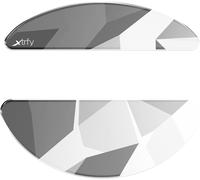 Xtrfy Glass Skates, Pieds de Souris Autocollants en Verre Aluminosilicate, Compatibles avec la Souris de Gaming Xtrfy M8 Wireless, Glisse Rapide et Précis