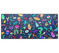 Xtrfy GP5, Tapis de souris XL en tissu, (920 x 400 x 3 mm), speed-pad lisse pour la précision, rebords cousus base antidérapante, lavable en machine, Fiesta Edition