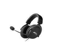 Xtrfy H2, Casque gaming pro, optimisé pour l’esport coussinets extra larges avec mousse à mémoire de forme, microphone amovible, câble tressé, Noir
