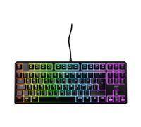 CHERRY XTRFY K4V2 TKL, Clavier De Jeu Filaire sans Pavé Numérique, Disposition Allemande (QWERTZ), Éclairage RGB, Commutateurs Mécaniques MX2A Red, Noir