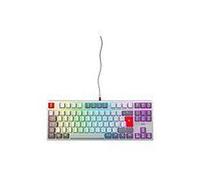 XTRFY K4V2 - Retro Edition - clavier - RGB - 80% - TKL - backlit - USB - QWERTZ - Allemand - commutateur : CHERRY MX2A Red - gris