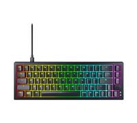 XTRFY K5V2 - Clavier - 65% - compact - rétroéclairage - QWERTY - US - commutateur : CHERRY MX2A Red (échangeable à chaud) - noir