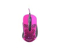 Xtrfy M4 RGB, souris filaire de gaming ultra-légère, conception ergonomique pour droitiers, capteur 3389 Pixart, rétro-éclairage RGB réglable, Pink Edition