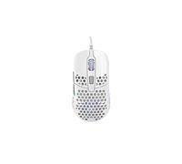 Xtrfy M42 RGB, souris filaire de gaming ultralégère, capteur 3389 Pixart ultramoderne, boîtier modulaire (2 dimensions incl.), rétro-éclairage RGB réglable, White Edition