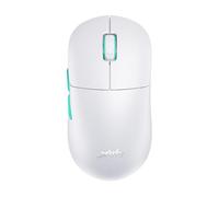 Xtrfy M8 Wireless, souris de gaming ultralégère sans fil, optimisé pour l’esport radio 2,4 GHz, avant ultra-réduit pour une précision élevée, rechargeable, Blanc