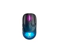 Xtrfy MZ1 Wireless, Souris Sans Fil de Gaming Ultra-Légère, Radio 2,4 GHz, Forme Exclusive pour une Visée Optimale, Rétro-Éclairage RGB, Rechargeable, Noir