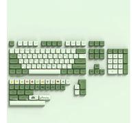 Xtroml Touches Matcha PBT 139 Touches Vertes Jeu de Touches de Jeu Profil XDA Touches Mignonnes Touches personnalisées Disposition ANSI Dye-Sub pour claviers mécaniques,Russian