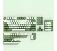 Xtroml Touches Matcha PBT 139 Touches Vertes Jeu de Touches de Jeu Profil XDA Touches Mignonnes Touches personnalisées Disposition ANSI Dye-Sub pour claviers mécaniques,French
