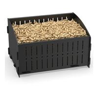 Xtsuen bruleur pellet,28 * 20 * 17cm,3.6kg,Panier à pellets pour poêle à bois,Panier pour brûleur à pellets, dans le poêle à bois ou dans la cheminée ouverte,Pellet Basket