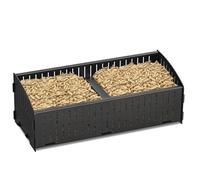 Xtsuen Panier à granulés/pellets bruleur pour cheminée/poele et exterieur, 48 x 20 x 17 cm, 5 kg, durable, grand