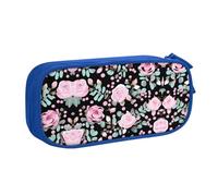 XTUAG Mignon rose rouge mélange léopard grande capacité double couche étudiant Pen Case back to School Supplies Forteen