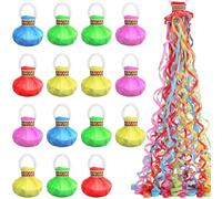 XTUDOU®15 Pièces Serpentin Multicolor, Lancer Serpentin, Serpentin pour FêTes, Mariages, NoëL, Anniversaires, Remises de DiplôMes, Spectacles