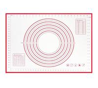 XTUDOU® Tapis de Patisserie, Tapis de Cuisson Silicone70 X 50 Cm, Tapis Patisserie pour éTaler La Pate, Coupe-PâTe, pour Macarons/Biscuits/PâTe à Pizza (Rouge)
