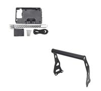 Xtufxkch Navigaton Plate Bracket pour Royal for Enfield for Himalayan 2016-2020 Moto Accessoires Téléphone Portable Navigation GPS Plaque Support Barre De Montage(B and 22mm)