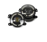 Xtufxkch Pour Dodge pour voyage 2009-2013 Feu Antibrouillard LED 4 Pouces Lampe Conduite Avec Œil D'ange Grand Spot Modifié Antibrouillard Avant Voiture