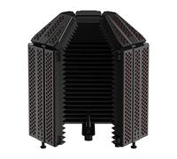 XTUGA Bouclier d'Isolation de Microphone, Mousse Acoustique Micro de Filtre Vocal Pliable avec Isolation, Filtre Anti-Pop.Convient au Blue Yeti, Enregistrement de Microphone à Condensateur en Studio