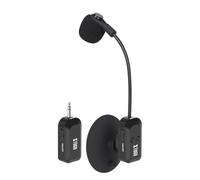 XTUGA Microphone sans fil pour instrument avec ventouse, système de microphone sans fil pour guitare 2.4G rechargeable, violon, violoncelle, batterie 6 heures (KX-722-1)