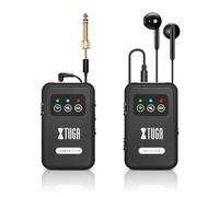 XTUGA Systèmes de retours in-Ear avec écouteur, Système IEM Stéréo 2.4G avec Émetteur & Récepteur en Mode Mono et Stéréo