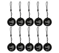 XTUJGJKV 10 Cartes NFC avec 8 Kbit de Stockage, 13,56 MHz, étiquette d’accès réinscriptible, Carte IC étanche avec 16 partitions et Deux Mots de Passe pour Le contrôle d’accès Intelligent à