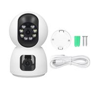 XTUJGJKV 1080P HD Security Camera, Wireless WiFi Indoor Smart Security Camera, 360 Degree Pan Tilt Night Vision Camera with Two Way Talk, Dual Band Lens for Home Monitoring and Pet Watching