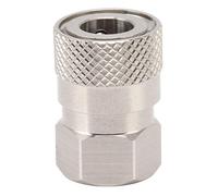 XTUJGJKV Connecteur de Recharge de CO2, Adaptateur de Remplissage de gaz en Acier Inoxydable 304, raccord à Filetage Femelle 1/8NPT avec Une Bonne étanchéité, Traitement Fin pour