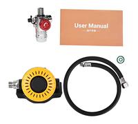 XTUJGJKV SMACO 6061 Ensemble de valves de plongée sous-Marine en Aluminium aéronautique, Valve de respirateur de plongée avec manomètre et Conception antidéflagrante, Adaptateur de