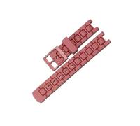 XTVKFWJAB Accessoires de montre Bracelet en résine Compatible avec Swatch Kids caoutchouc PU FlikFlak Sports Boucle ceinture d'étanchéité(Red)