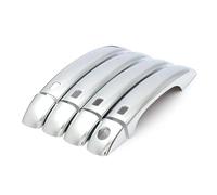 XTVKFWJAB Autocollant chromé en fibre de carbone for poignée porte voiture, compatible avec Audi A4 B8 2009, 2010, 2011, 2012, 2013, 2014, 2015, 2016(Silver)