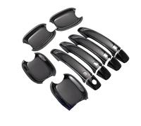 XTVKFWJAB Autocollant chromé noir brillant for poignée de porte voiture, compatible avec Audi Q5 2008, 2009, 2010, 2011, 2012, 2013, 2014, 2015, 2016, accessoires style(Black handle-bowl)