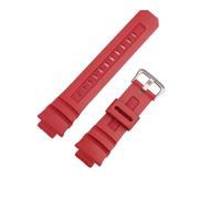 XTVKFWJAB Boucle de bracelet montre en résine for homme, compatible avec Casio G-Shock AWGM100 M101 AW-590 591 G-7700, bracelets sport caoutchouc, accessoires(Red)