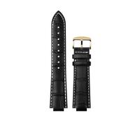 XTVKFWJAB Bracelet compatible avec Maserati R8821108025 R8851108002, bracelet de montre for homme, bracelet Trident à ouverture surélevée, 21 mm, 24 mm, accessoires(White line gold,21mm)
