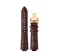 XTVKFWJAB Bracelet compatible avec Maserati R8821108025 R8851108002, bracelet de montre for homme, bracelet Trident à ouverture surélevée, 21 mm, 24 mm, accessoires(Brown line G,21mm)