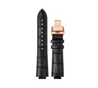 XTVKFWJAB Bracelet compatible avec Maserati R8821108025 R8851108002, bracelet de montre for homme, bracelet Trident à ouverture surélevée, 21 mm, 24 mm, accessoires(Black line RG,21mm)