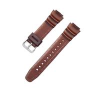 XTVKFWJAB Bracelet de montre 18 mm compatible avec Casio AQ-S810W/S800W SGW-300H/400H AE-1000W/1200 W-S200H W-735H, bracelet en PU coloré for hommes et femmes(Coffee)