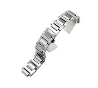 XTVKFWJAB Bracelet de montre compatible avec la série Cartier Ballon Bleu De, bracelet en acier inoxydable massif avec interface convexe, accessoires for bracelets de montre(8x14mm)