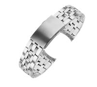 XTVKFWJAB Bracelet de montre compatible avec Tissot 1853 PRC200 T17 T461 T055 T014, boucle déployante for homme, accessoire en acier inoxydable, 19 mm, 20(19mm)